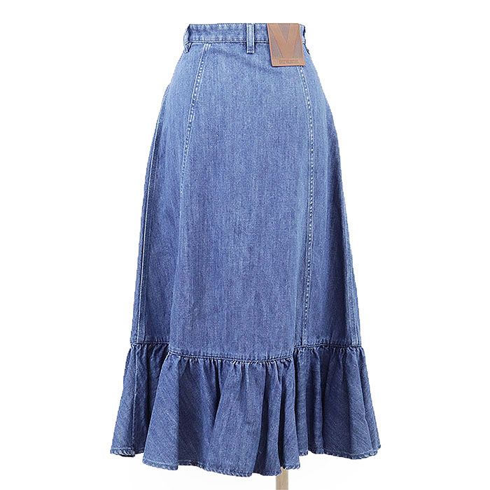 Valentino ヴァレンチノ スカート デニム サイズ 36 レディース Vロゴ