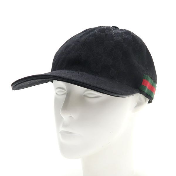 グッチ GGキャンバス帽子 200035【Bランク】【中古】