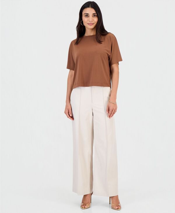 アイエヌシー インターナショナル コンセプト レディース ボトムス カジュアルパンツ ワイドレッグ INC International Concepts Womens High Rise Wide L