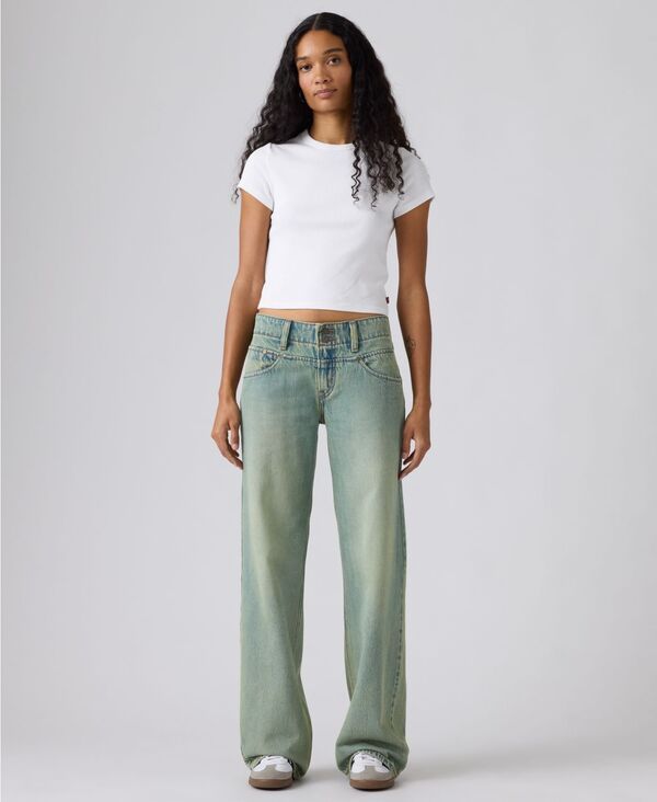 リーバイス レディース ボトムス デニムパンツ Levis WomensuperLow DoubleButton RelaxedFit Denim Jean Miners Business デニム