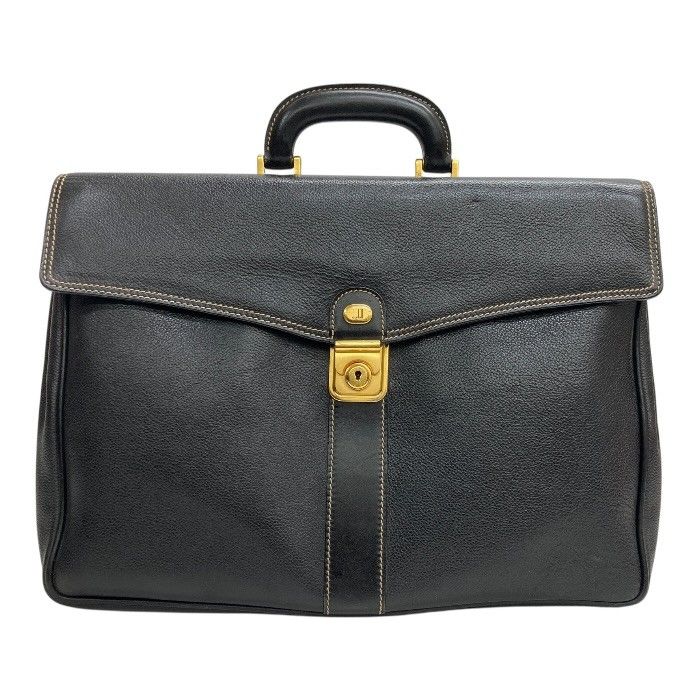 dunhill/ダンヒル/レザーブリーフケース/ブラック黒/ゴールド金具/ビジネスバッグ/メンズ/FB4507