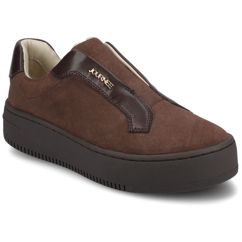 ジャーニー レディース シューズ スニーカー Journee Collection Pheobe WomenslipOn Sneakers Chocolate チョコレート