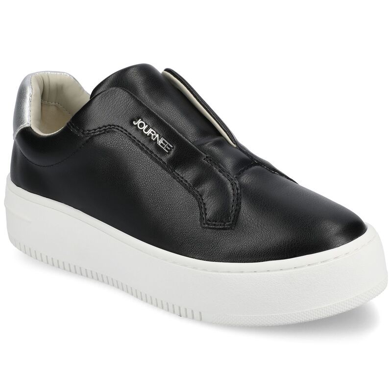 ジャーニー レディース シューズ スニーカー Journee Collection Pheobe WomenslipOn Sneakers Black ブラック