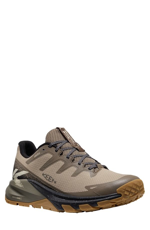 キーン メンズ シューズ スニーカー KEEN Targhee Apex Waterproof Hiking Sneaker Brindle Canteen