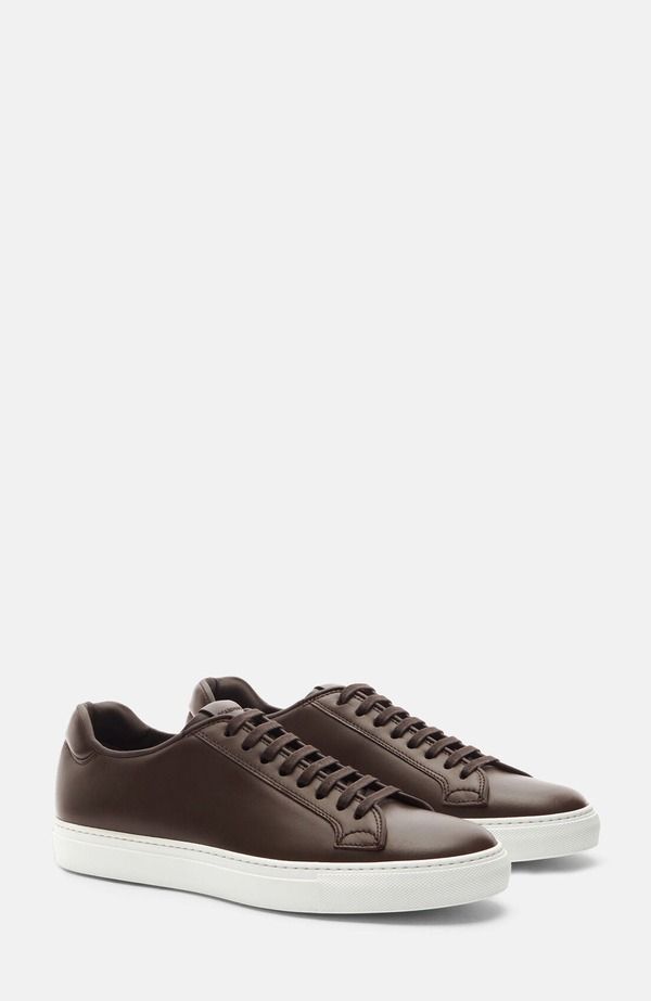 スカロッソ メンズ シューズ スニーカー SCAROSSO Ugo Sneakers Dark Brown Calf ブラウン
