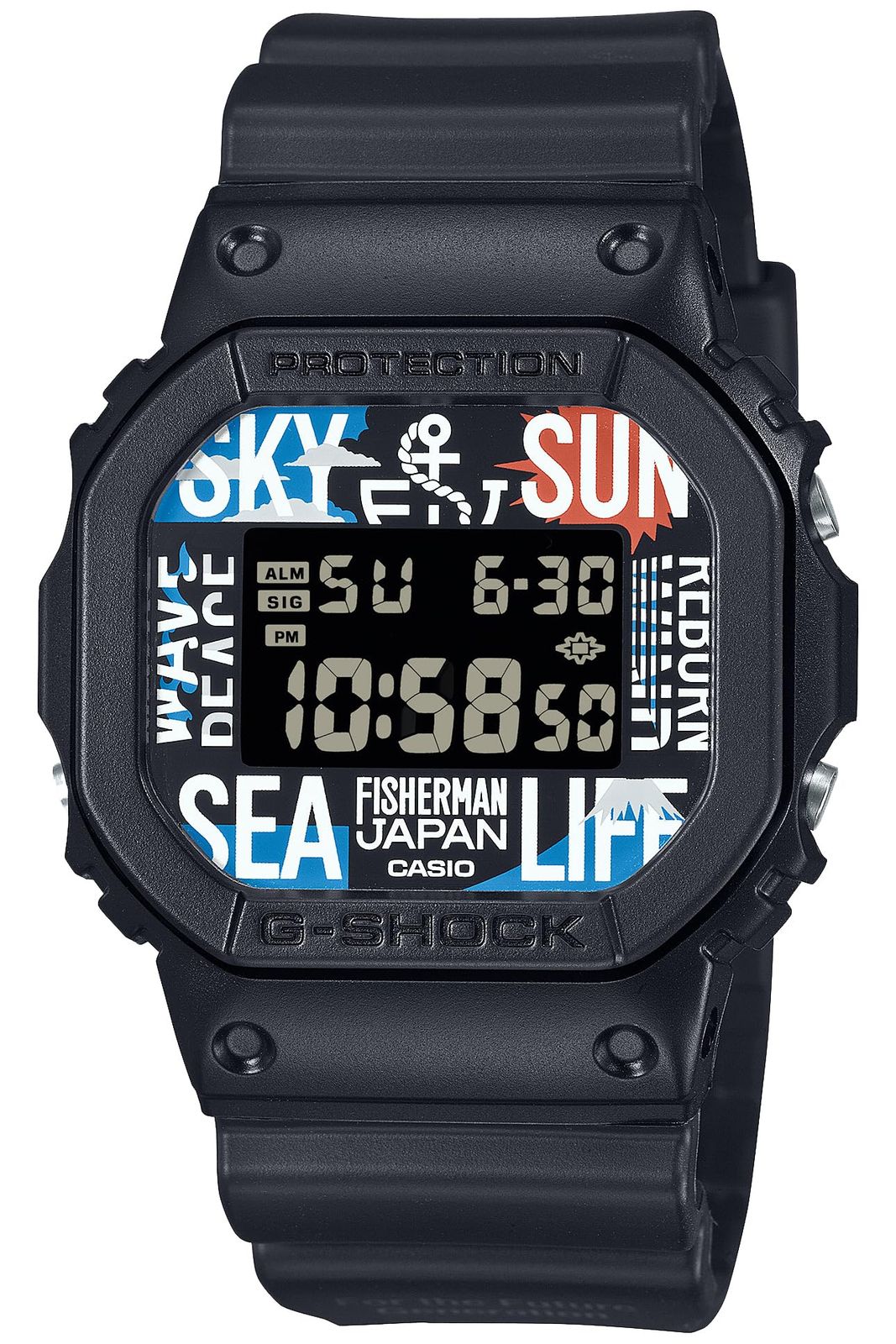 [カシオ] 腕時計 ジーショック 【国内正規品】 Reborn Art Festival×FISHERMAN JAPANコラボレーションモデル DW-5600RF24-1JR メンズ ブラック