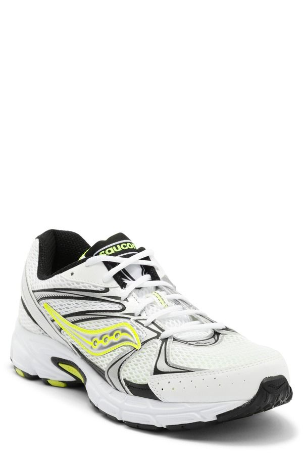 サッカニー レディース シューズ スニーカー Saucony Gender Inclusive Ride Millennium Sneaker White Silver Yellow ホワイト