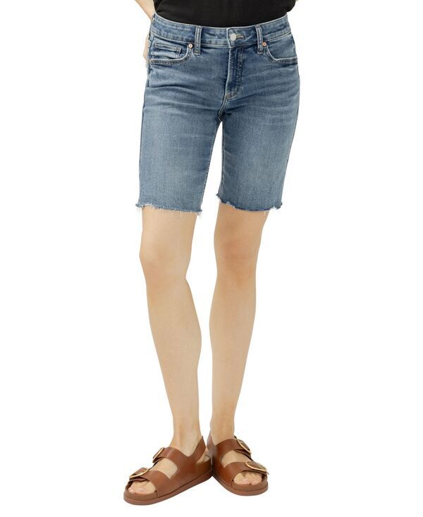 シルバー ジーンズ レディース ボトムス デニムパンツ ショートパンツ Silver Jeans Co Womens Elyse MidRise Bermuda Shortsunset Blue ブル