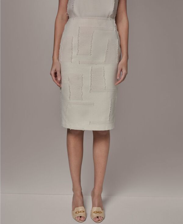 ダナ キャラン ニューヨーク レディース ボトムスカート プチ Donna Karanew York Womens Pencil Skirt Regular Petite Natural