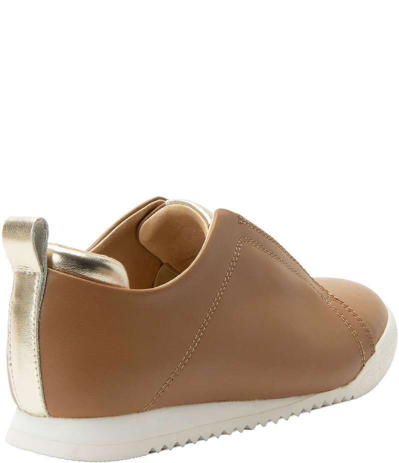 アレグリア レディース シューズ スニーカー レザー Alegria Retro Leather Slip On Sneakers Brown ブラウン
