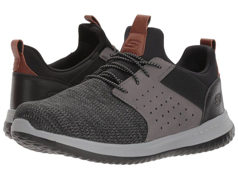 スケッチャーズ メンズ シューズ スニーカー SKECHERS Classic Fit Delson Camben BlackGray ブラック
