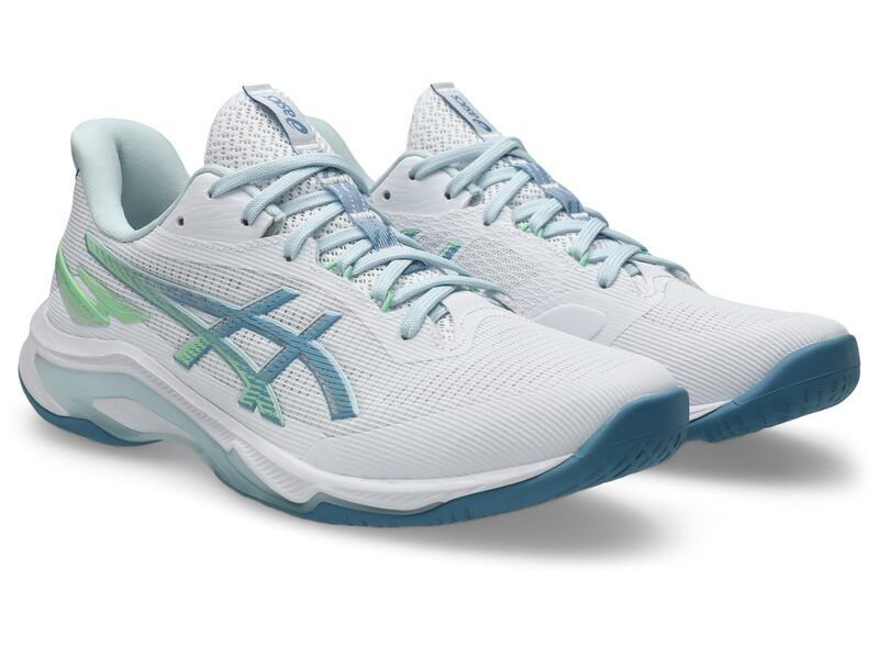 アシックス メンズ シューズ スニーカー Asics Netburner Ballistic FF 4 WhiteSaba Blue ホワイト