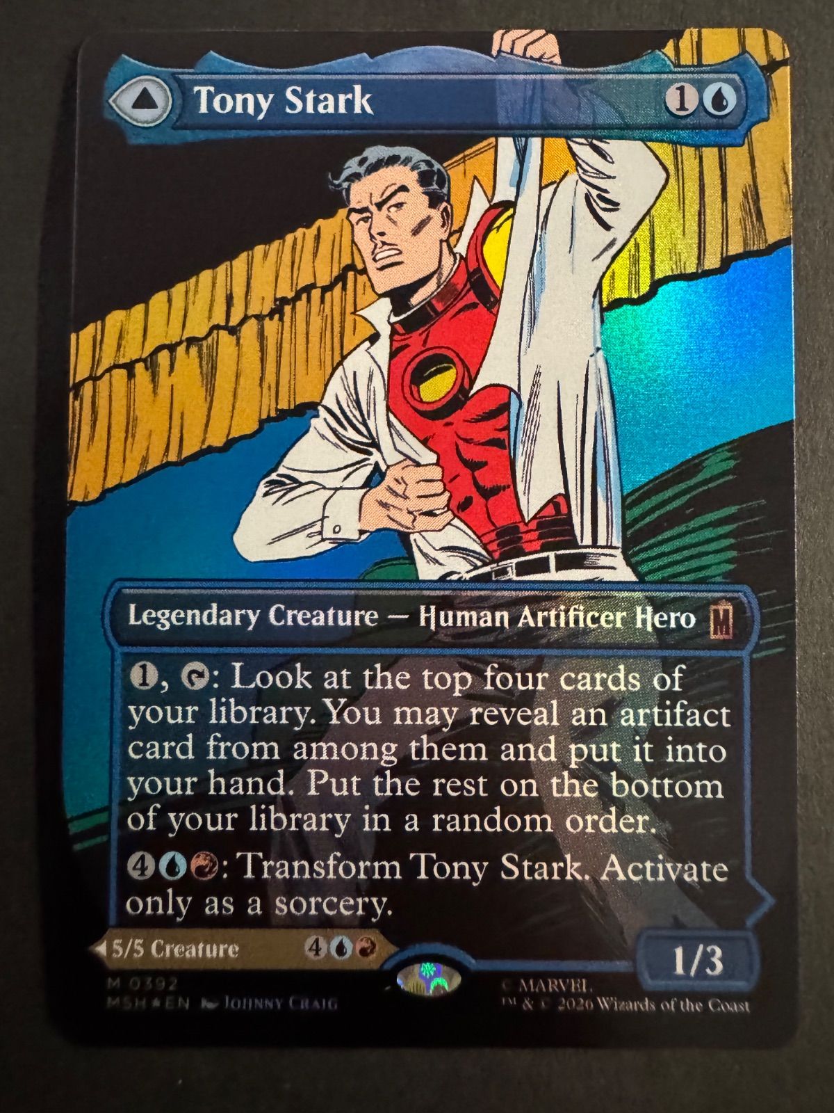 MTG トニー・スターク インビンシブル・アイアンマン 英語 foil