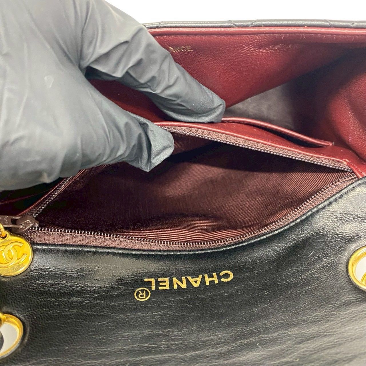 極 美品 袋付き カード シール有 1番台 CHANEL シャネル ヴィンテージ