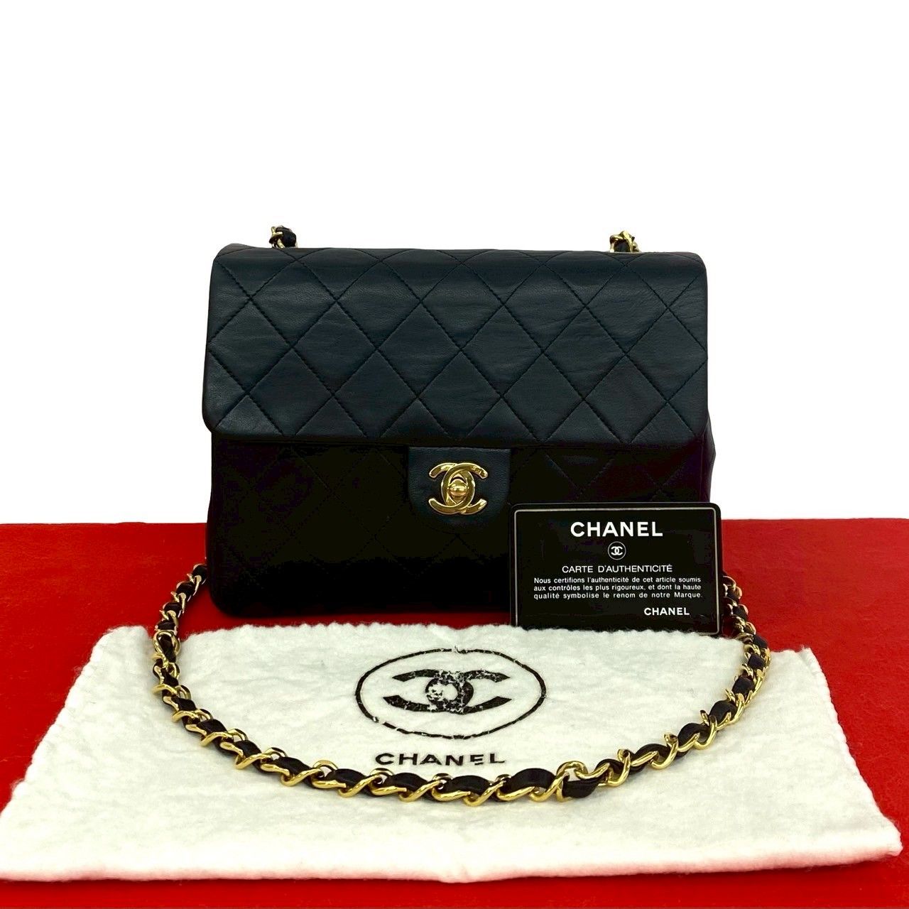 極 美品 袋付き カード シール有 1番台 CHANEL シャネル ヴィンテージ