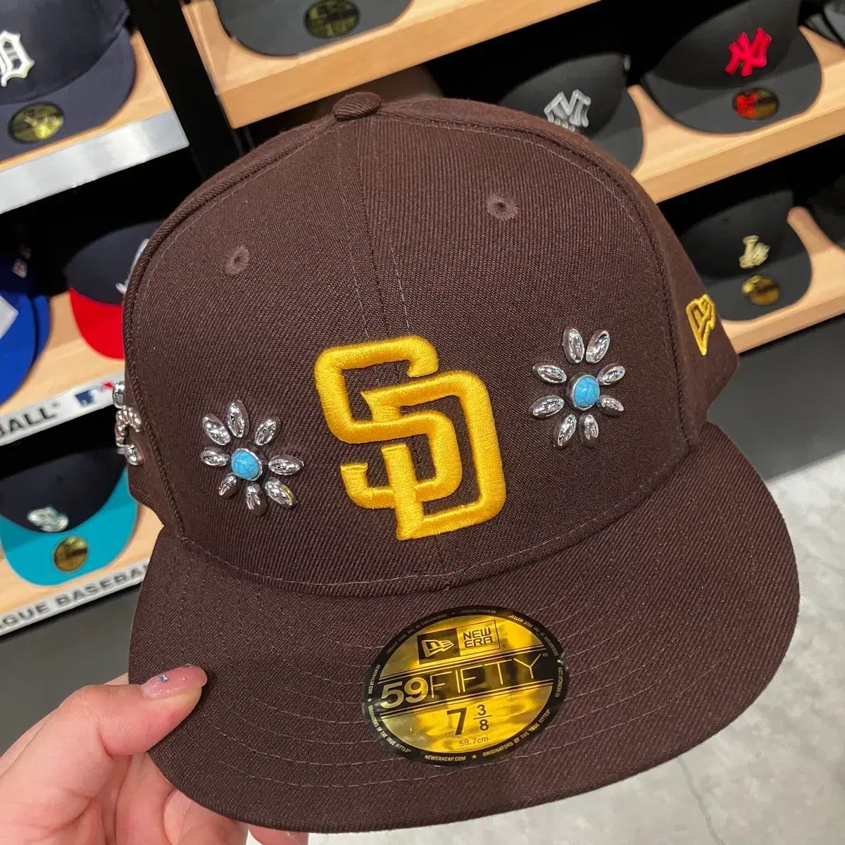 ニューエラ サンディエゴ・パドレス 59FIFTY キャップ ブラウン