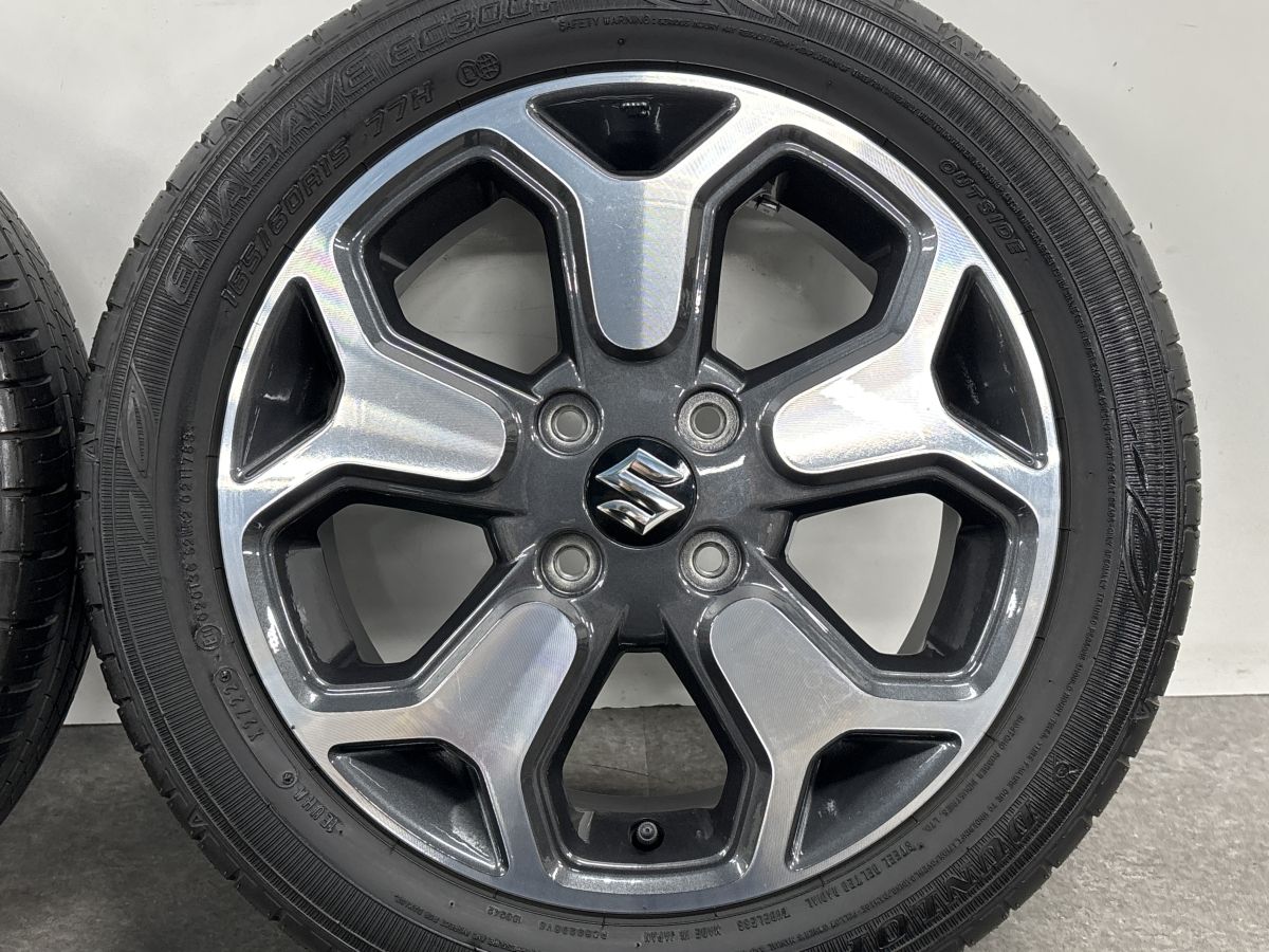 中古美品】 ☆バリ溝 suzuki スズキ ハスラー 純正 15インチ アルミ 