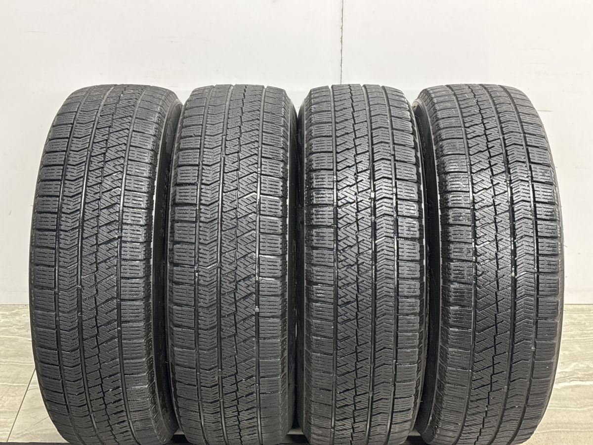 バルブレム◆15インチ 6J IS45 PCD114.3-5H◆BS ブリザック VRX 195/65R15付き◆セレナ ノア ヴォクシー ステップワゴン 美品】バルミナ 15in 6J +45 PCD114.3 ブリヂストン ブリザック VRX2