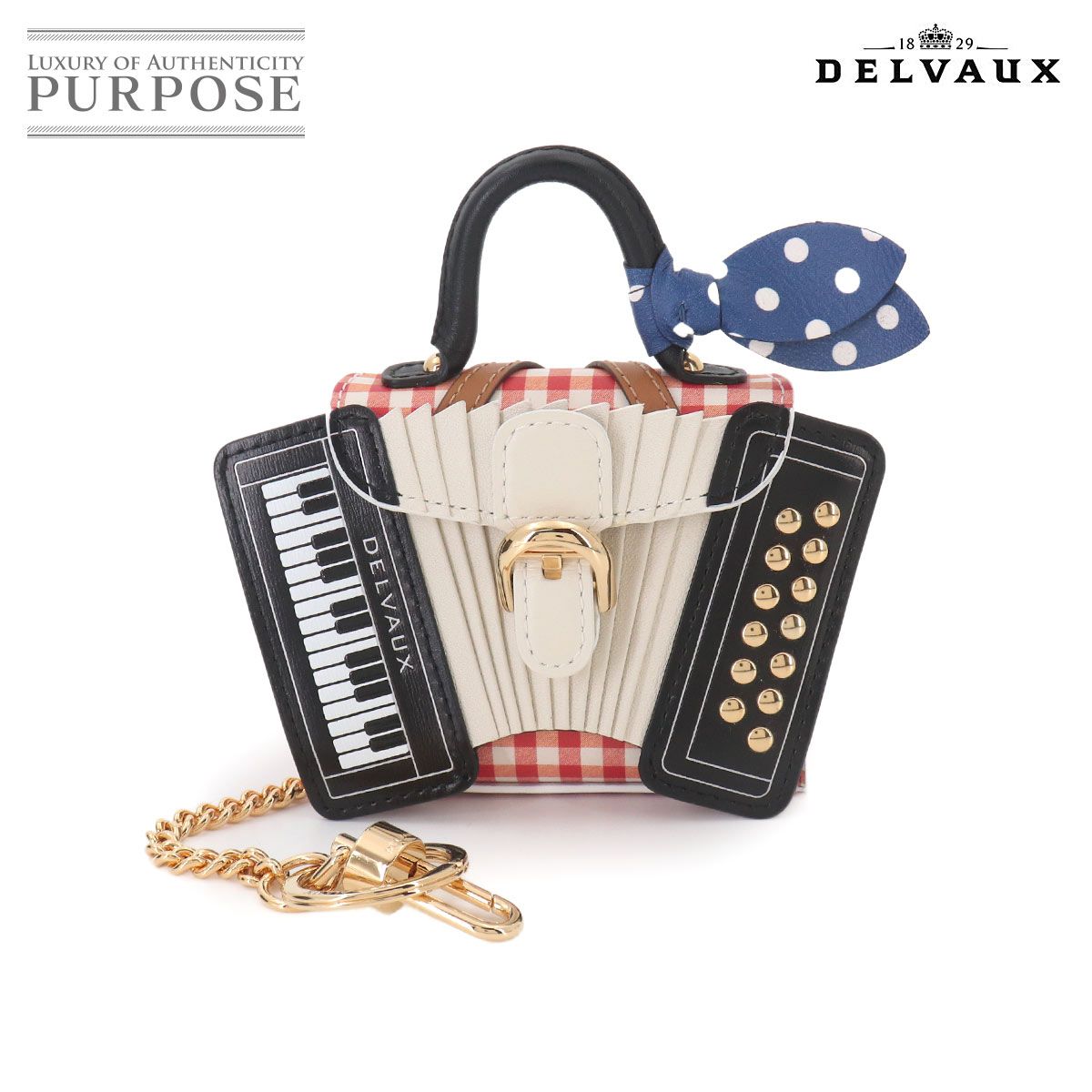 未使用 展示品 デルヴォー DELVAUX ブリヨン バッグ チャーム ミニア 