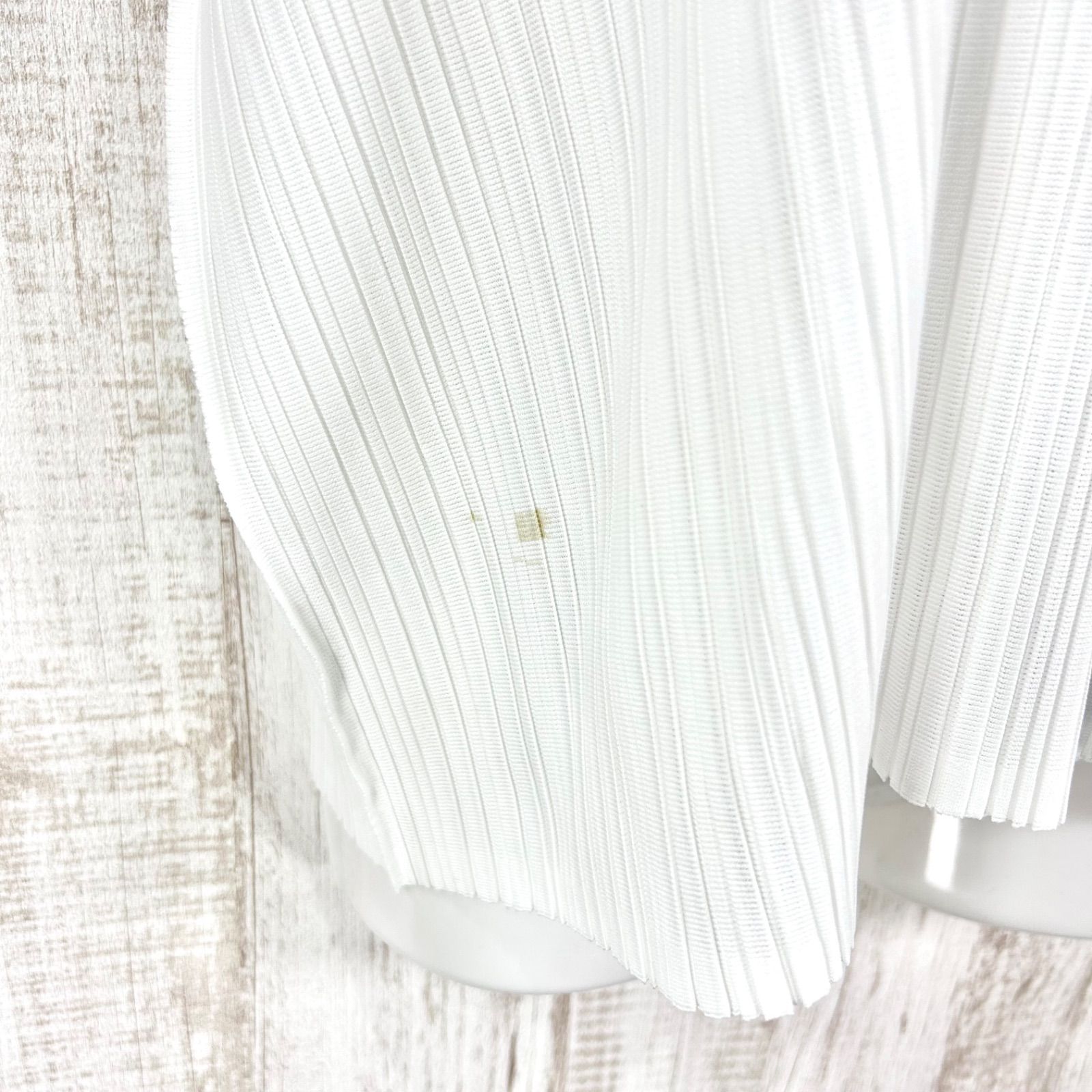 美品　PLEATS PLEASE　プリーツプリーズ　マーブル　フレンチスリーブ ISSEY MIYAKE PLEATS PLEASE イッセイミヤケ プリーツプリーズ