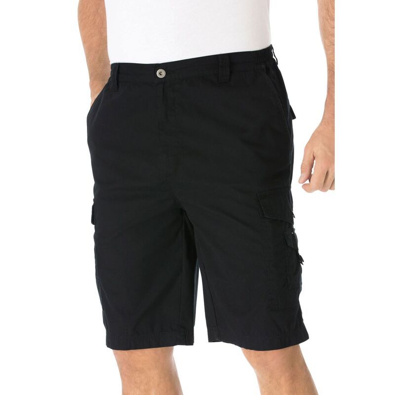 キングサイズ レディース ボトムス ハーフパンツ・ショーツ トール ショートパンツ KingSize Mens Big Tall 10 Sidelasticanyon Cargo Shorts Bla