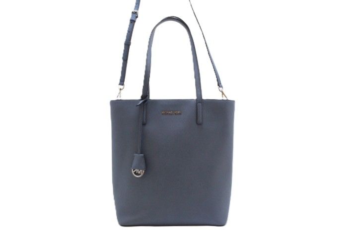 Michael Kors マイケルコース バッグ ヘイリー ラージ トートバッグ ブルー 型押し 30T6SH3T3L トートバッグ レザー ブルー ユニセックス【中古】460