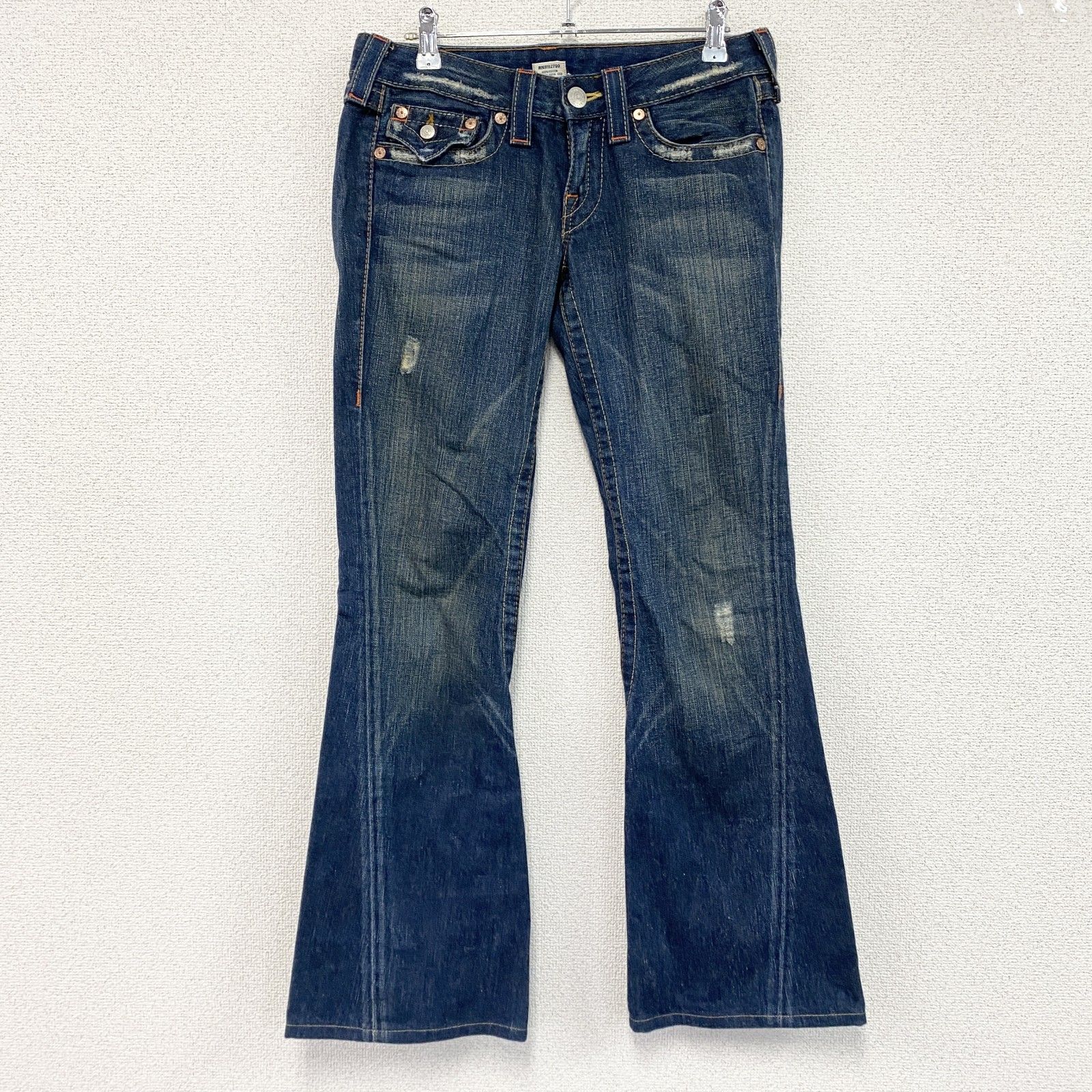True Religion　トゥルーレリジョン　デニムパンツ/ジーンズ　ジップフライ　インディゴ　27サイズ　古着