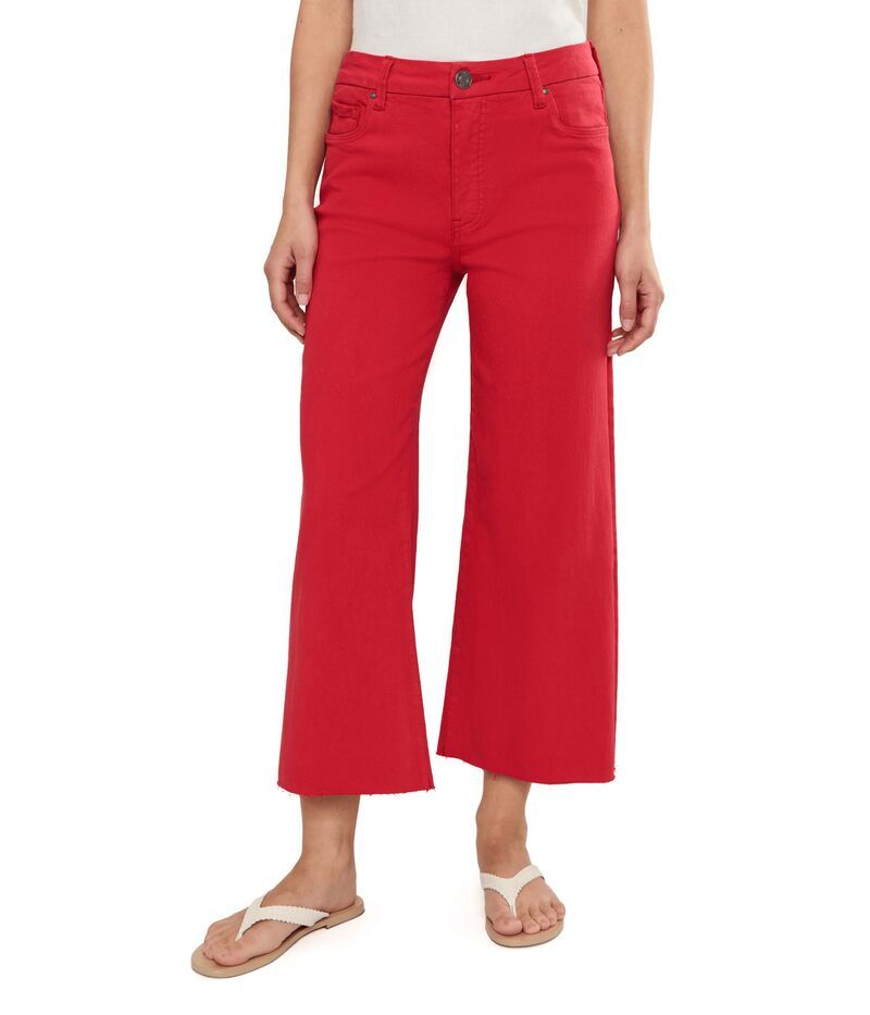 カットフロムザクロス レディース ボトムス デニムパンツ ワイドレッグ プチ Kut From The Kloth Petite Meg HighRise Wide Leg Tomato