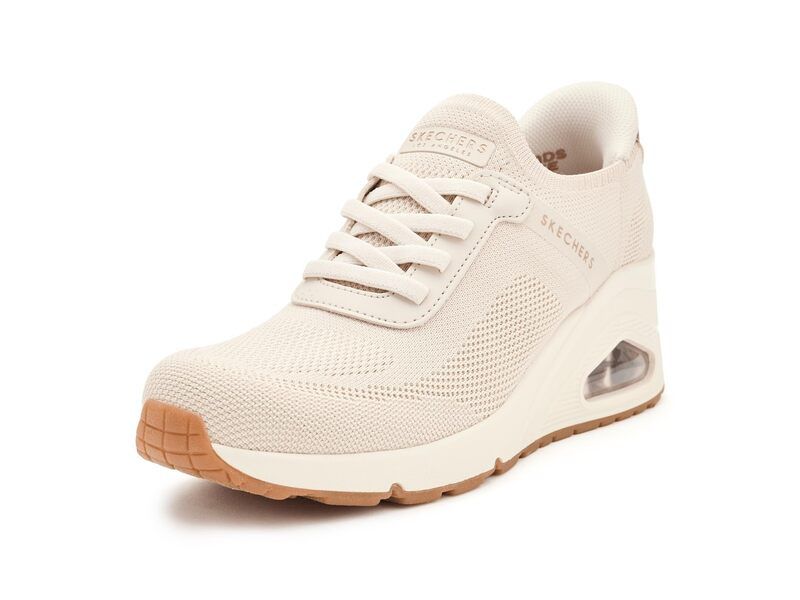 スケッチャーズ レディース シューズ スニーカー ニット Skechers Uno Wedge Slip N Knit Hands Free SlipIns OffWhite オフホワイト