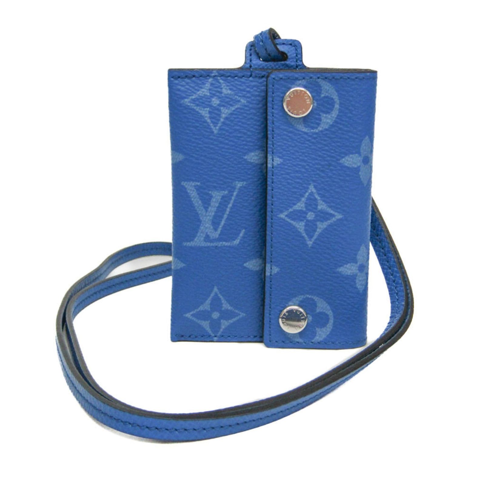 ルイ・ヴィトン(Louis Vuitton) モノグラム ポルト カルト オン ストラップ M83154 モノグラム カードケース ブルー