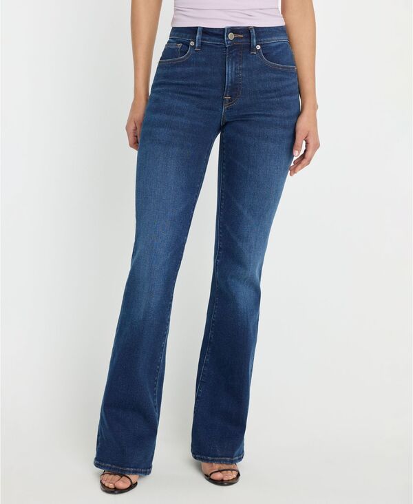 グッドアメリカン レディース ボトムス デニムパンツ ジーンズ Good American Womens Compression Good Legs Flare Jeans Blue ブルー