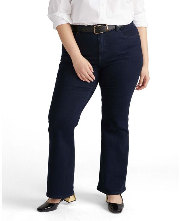 ユニバーサル スタンダード レディース ボトムス デニムパンツ ジーンズ Universal Standard Womens Farrahigh Rise Fla red Jeans Dark ind