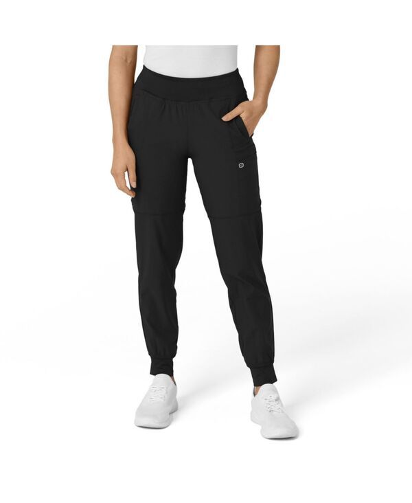 ウィンク レディース ボトムス カジュアルパンツ プラスサイズ Wink Plusize W123 Comfort Waist Cargo Jogger Scrub Pant Black ブラック