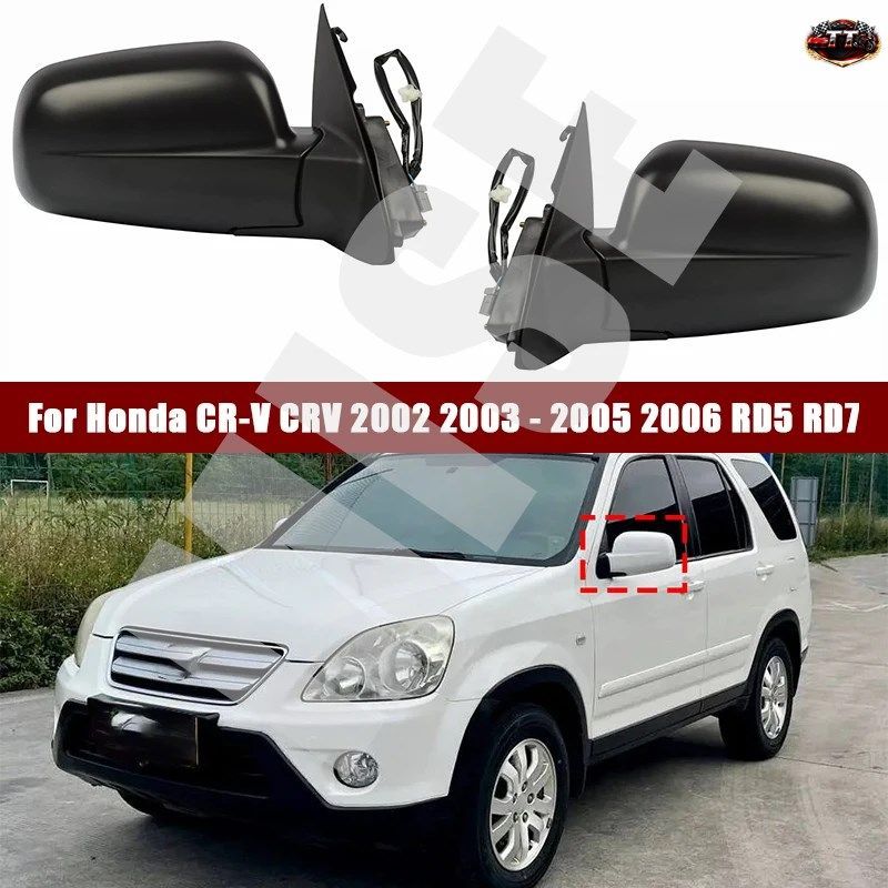ホンダ CR-V CRV 2002 - 06 RD5 RD7 リアビューミラー アッセンブリー ヒーター付き 外側 3 線 5 線