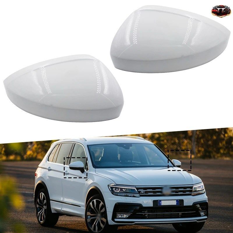 左/右 VW ティグアン 2017 - 20 車用サイドミラーカバー ウィングキャップ ハウジング