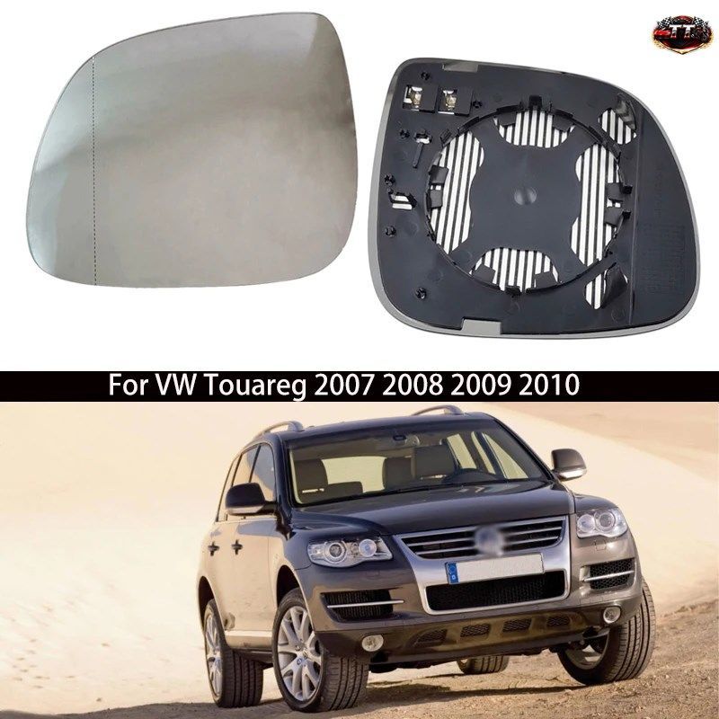 ヒーター付きミラーガラス VW トゥアレグ 2007 - 10 カー スタイリング ドアサイド ヒーター付きミラーガラス 7L6857521 7L6857522