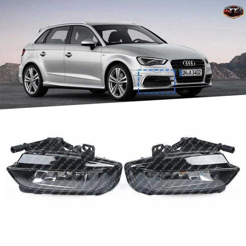 アウディ A3 8V RS3 S3 ハッチバック 2012-2016 用 左/右 フォグランプアセンブリ 8V0941699D 8V0941700D