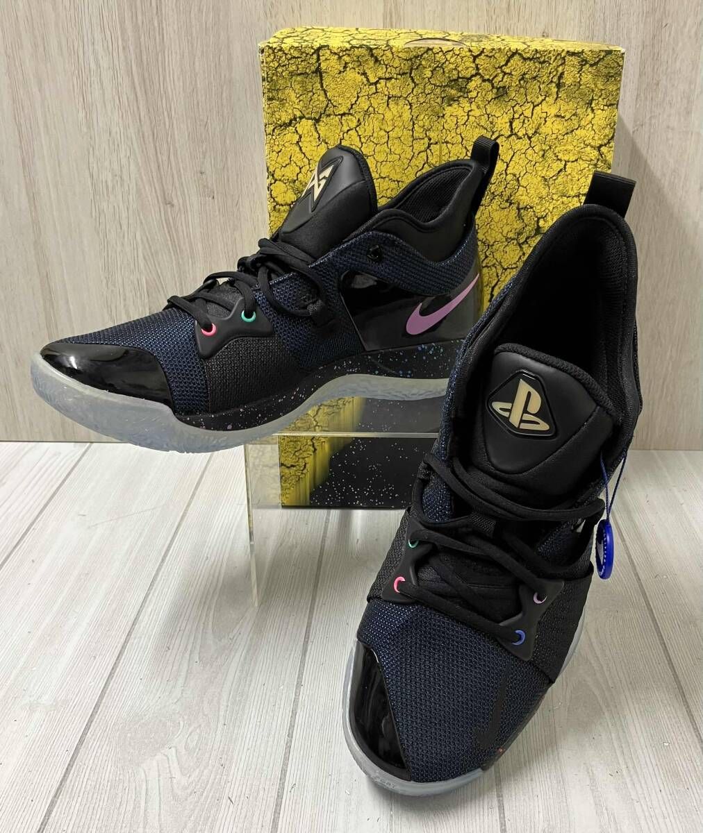 NIKE ナイキ PG 2 PLAYSTATION EP AT7816-002 スニーカー サイズ28cm ブラック × ネイビー
