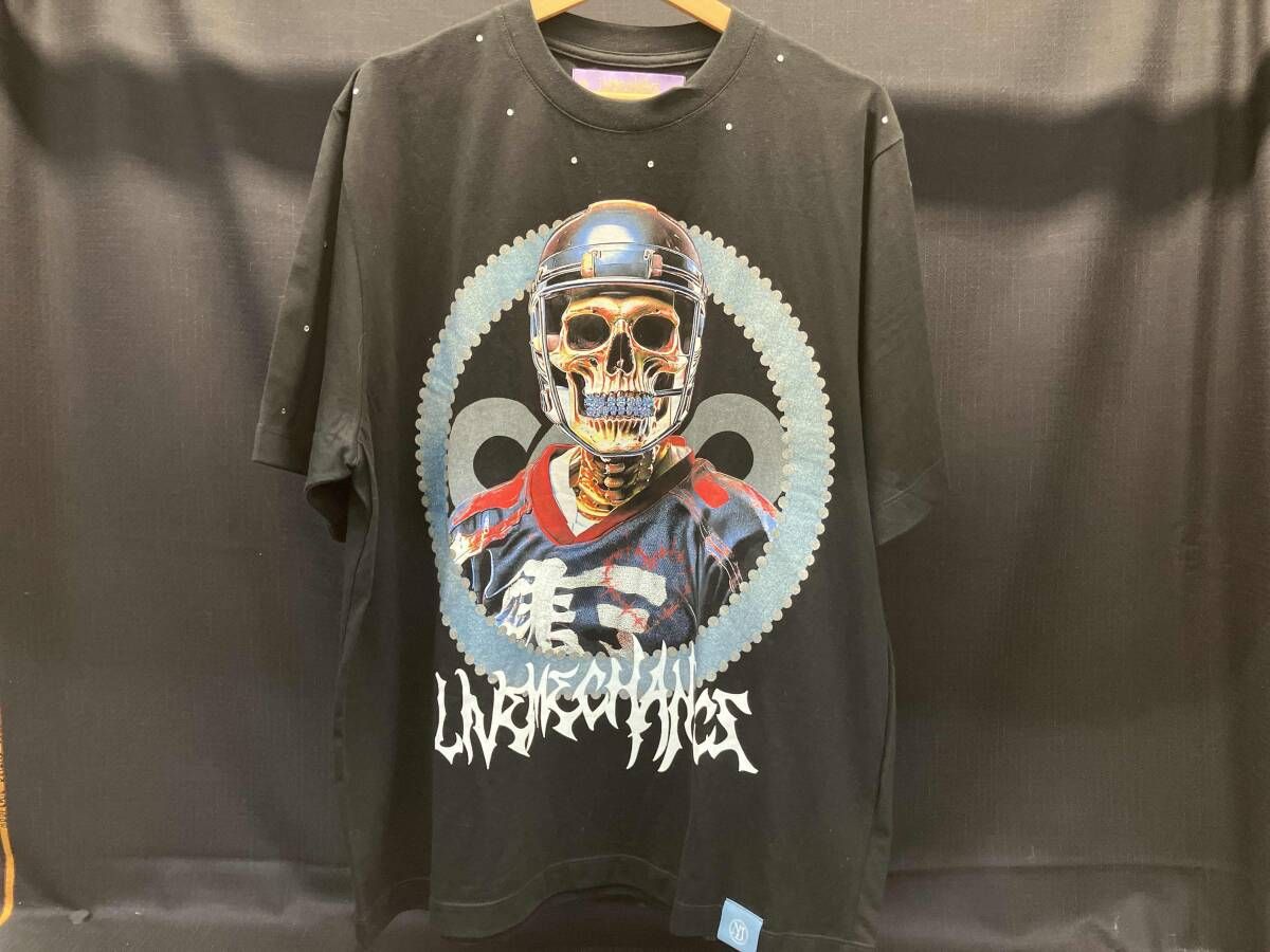 LIVE MECHANICS ライブメカニクス 半袖Tシャツ XL 骨 ブラック
