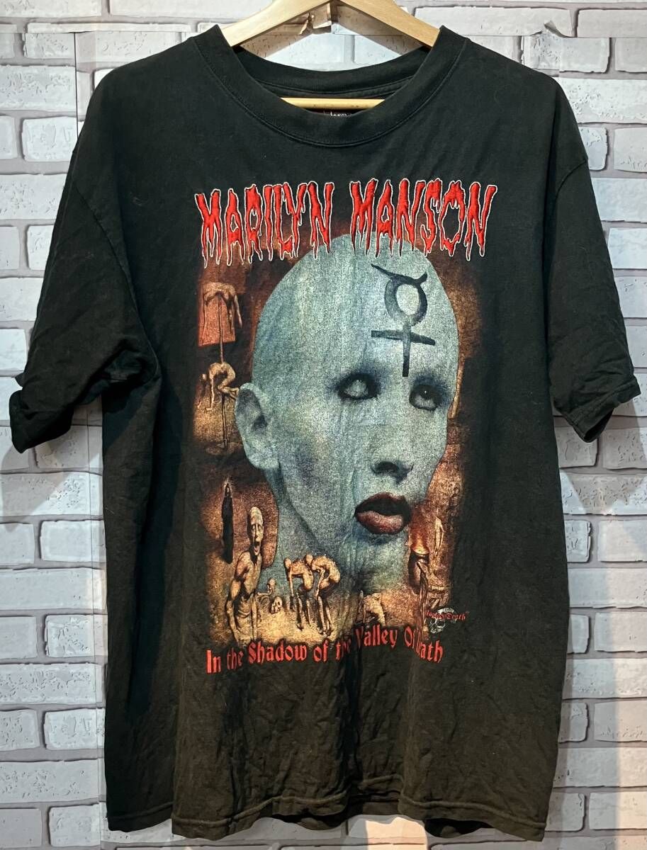 Rock and Death ロックアンドデス 半袖Tシャツ Marilyn Manson サイズXL ブラック