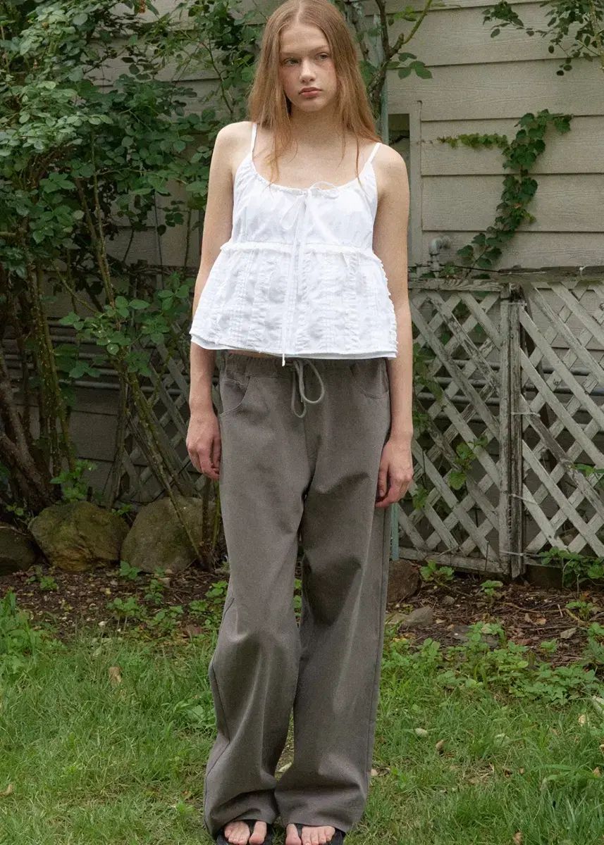 (新品) HETHERMENT コットン パンツ ブラウン