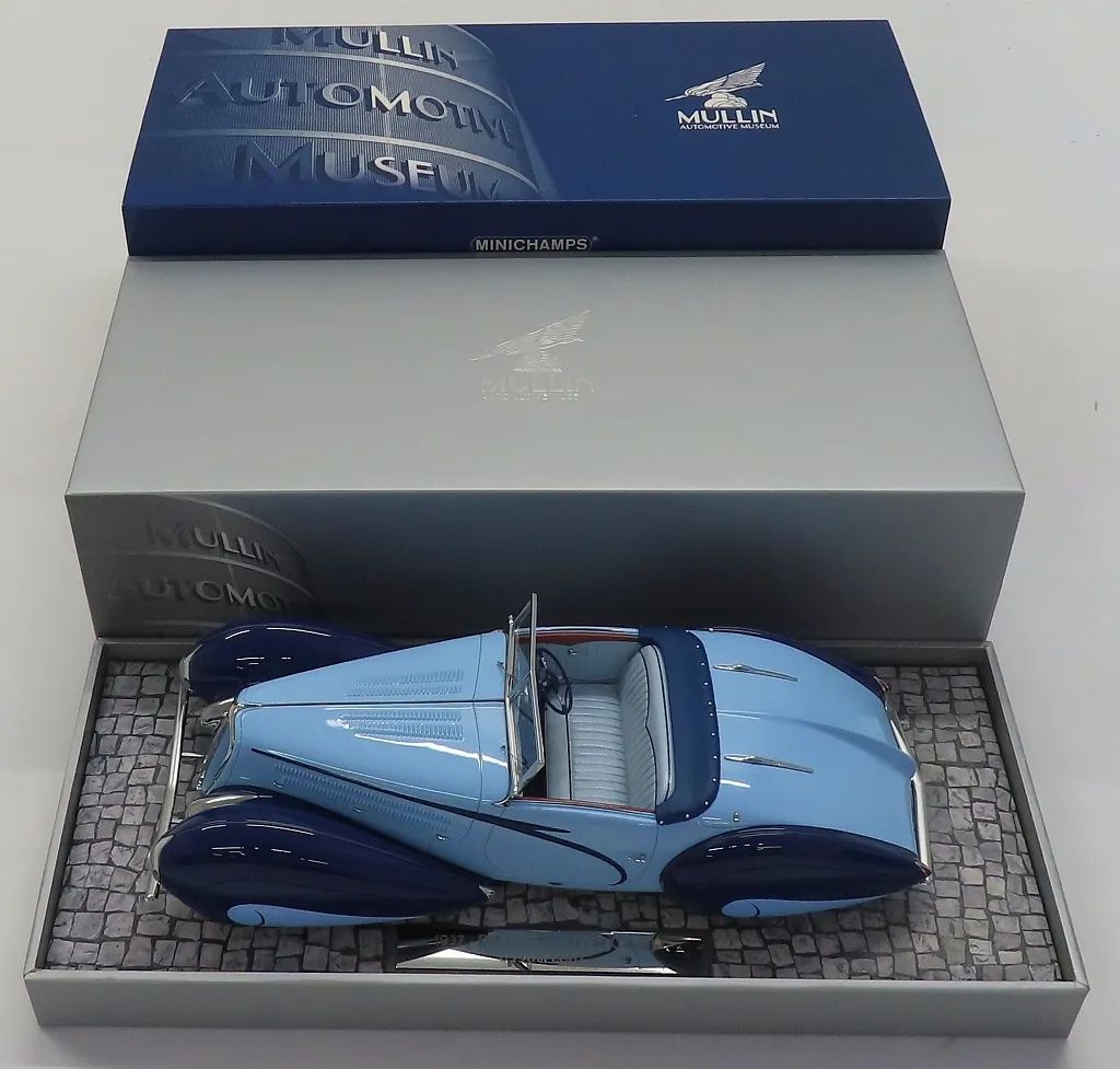 【中古】ミニカー 1/18 1937 Delahaye Type 135-M Cabriolet(ライトブルー×ブラック) 「The Mullin Automotive Museum Collection」 [107116160]