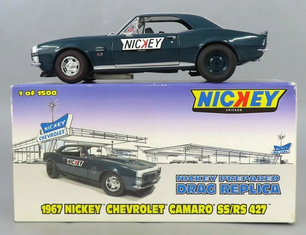 【中古】ミニカー 1/18 1967 NICKEY CHEVROLET CAMARO SS/RS 427(グリーン) [ZZ011650]