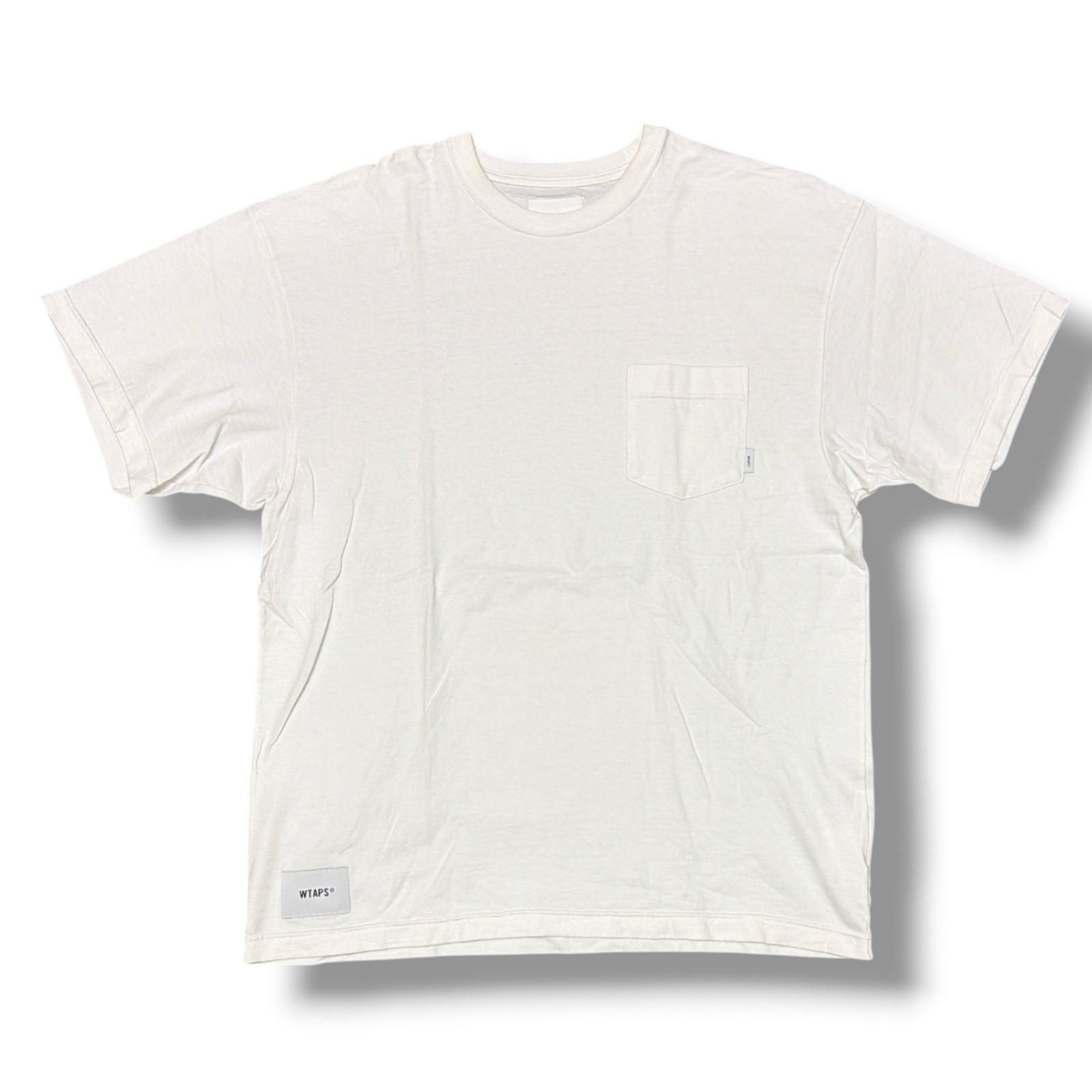 WTAPS AII / SS / COTTON ポケットTシャツ ダブルタップス 251ATDT-CSM34 ホワイト 3 （1461M） 7,546円