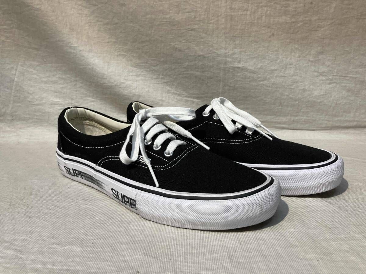 VANS × Supreme スニーカー Era Pro Motion Logo 28.5cm ブラック バンズ×シュプリーム