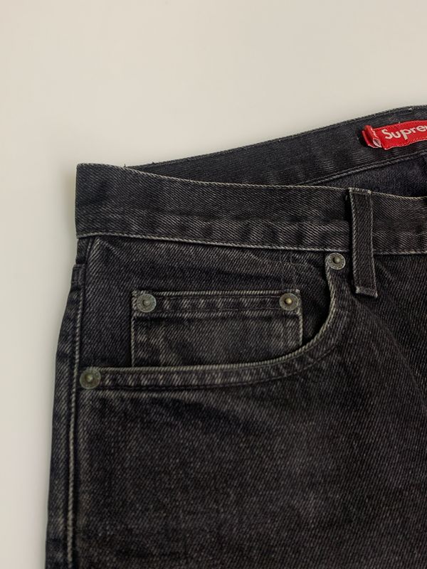 SUPREME シュプリーム STRAIGHT BLACK DENIM PANTS ストレート