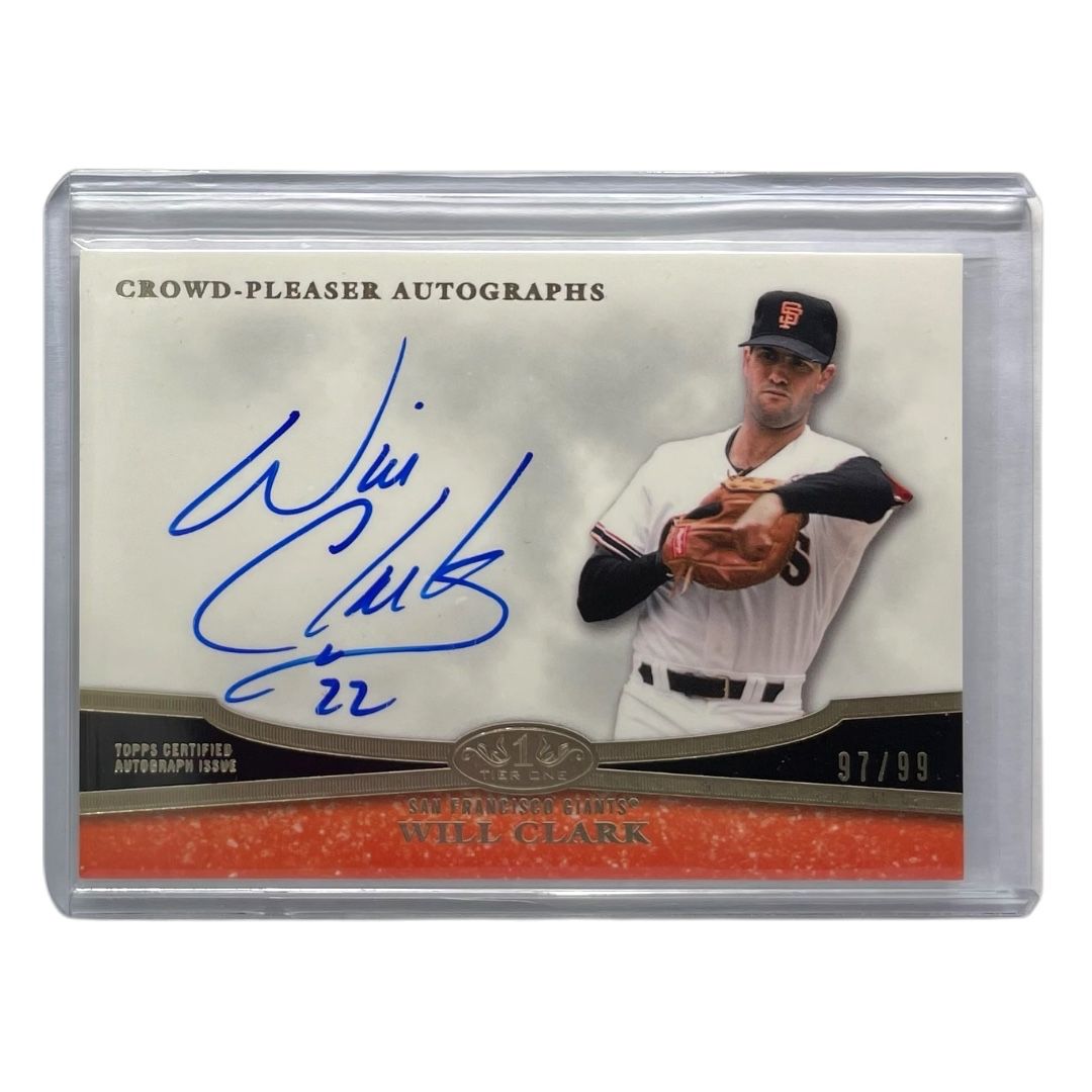 TOPPS MLBカード TIER 1 WILL CLARK SAN FRANCISCO GIANTS /99 #CPA-WC 送料無料 中古 IT2