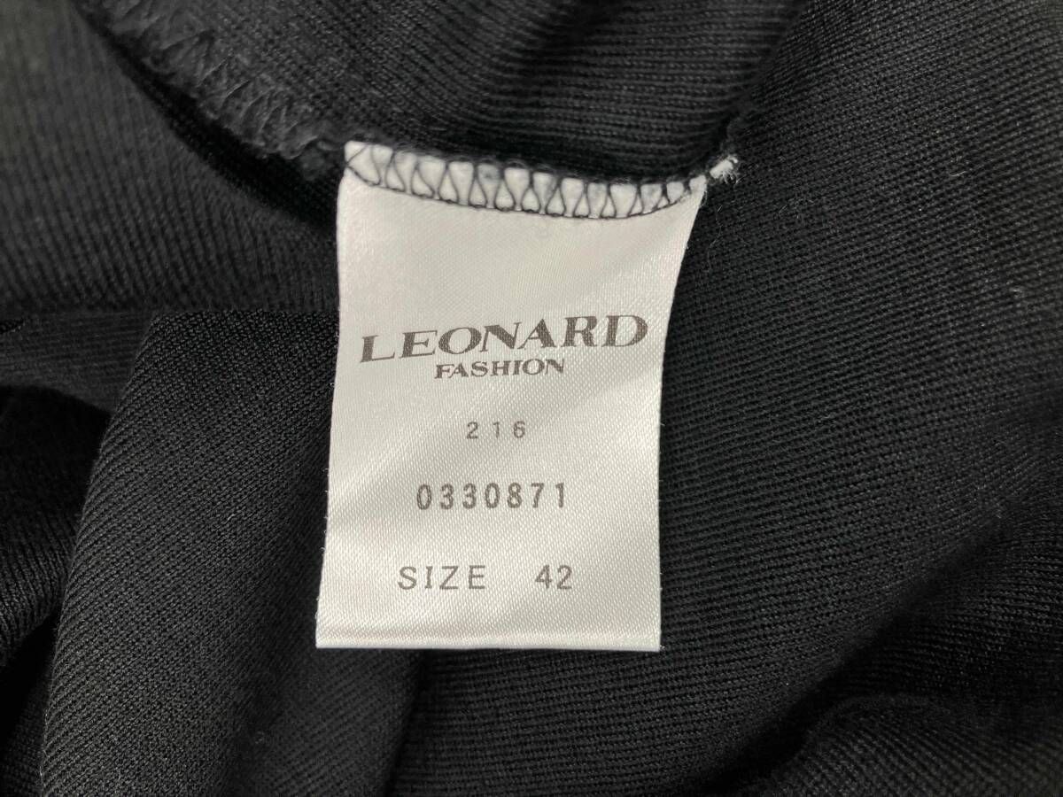 LEONARD レオナール ノースリーブ ワンピース42サイズ LEONARD レオナール ノースリーブワンピース 0330871 サイズ42 綿