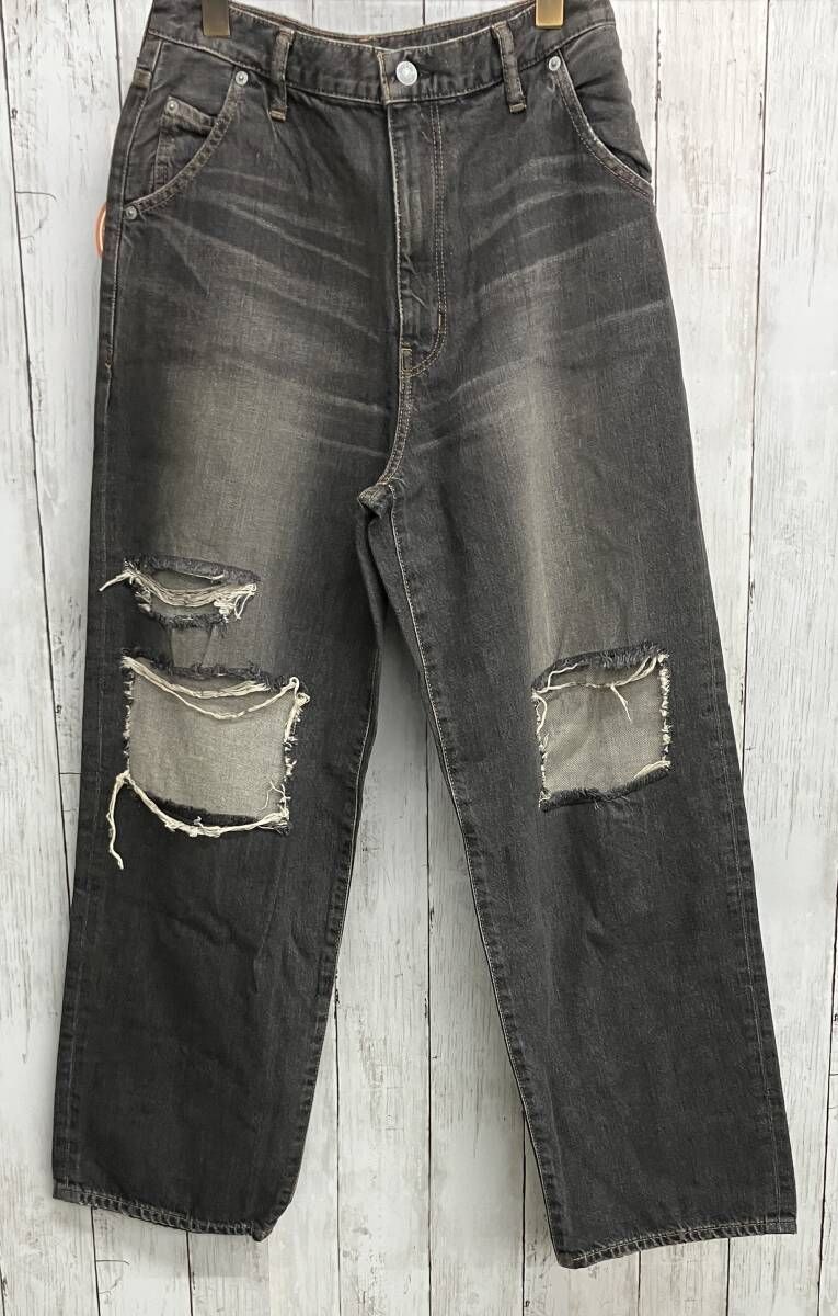 HYSTERIC GLAMOUR ジーンズ ヒステリックグラマー ダメージ加工 ブラック size27