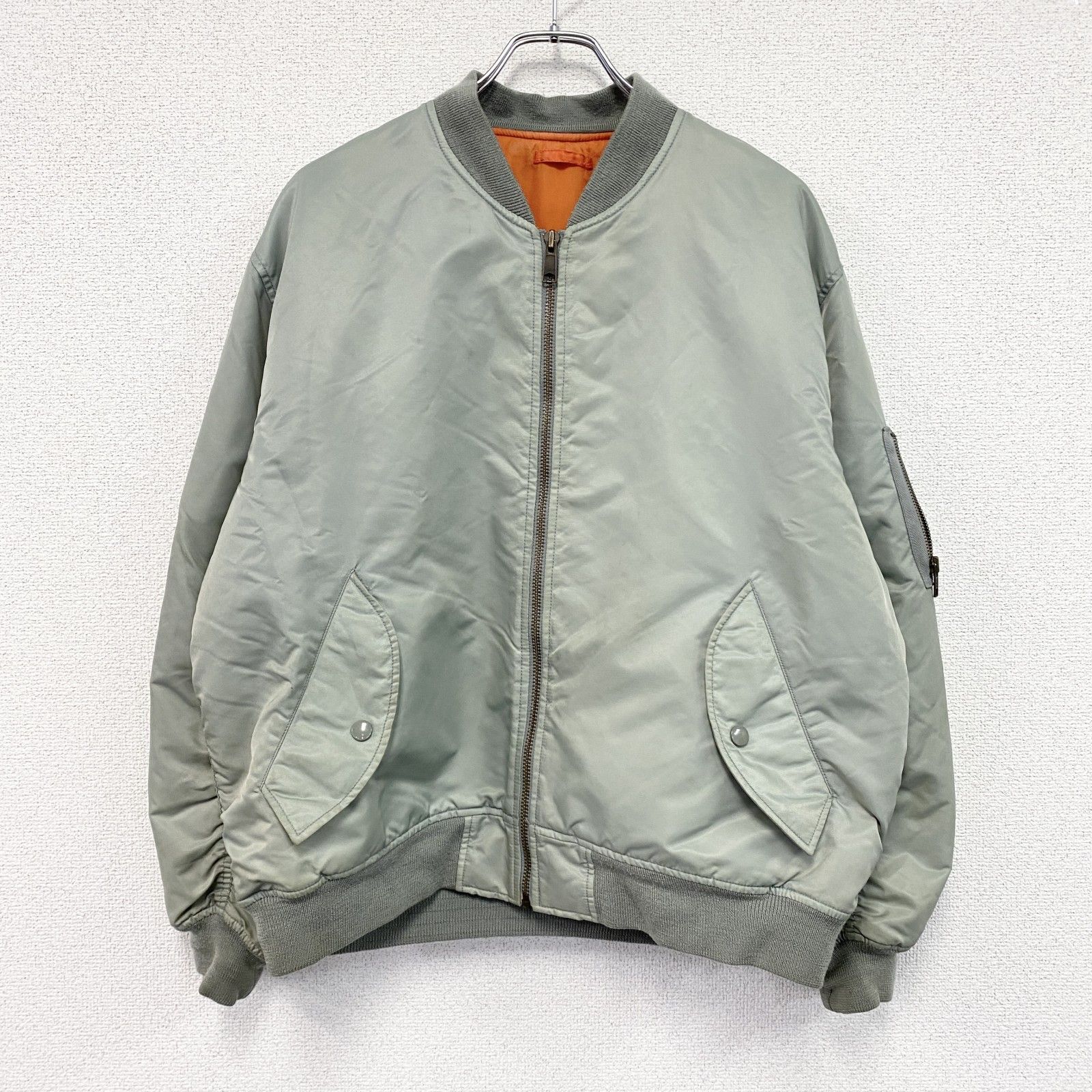 OLD UNIQLO　オールドユニクロ　フライトジャケット/MA-1　セージグリーン　Lサイズ　古着